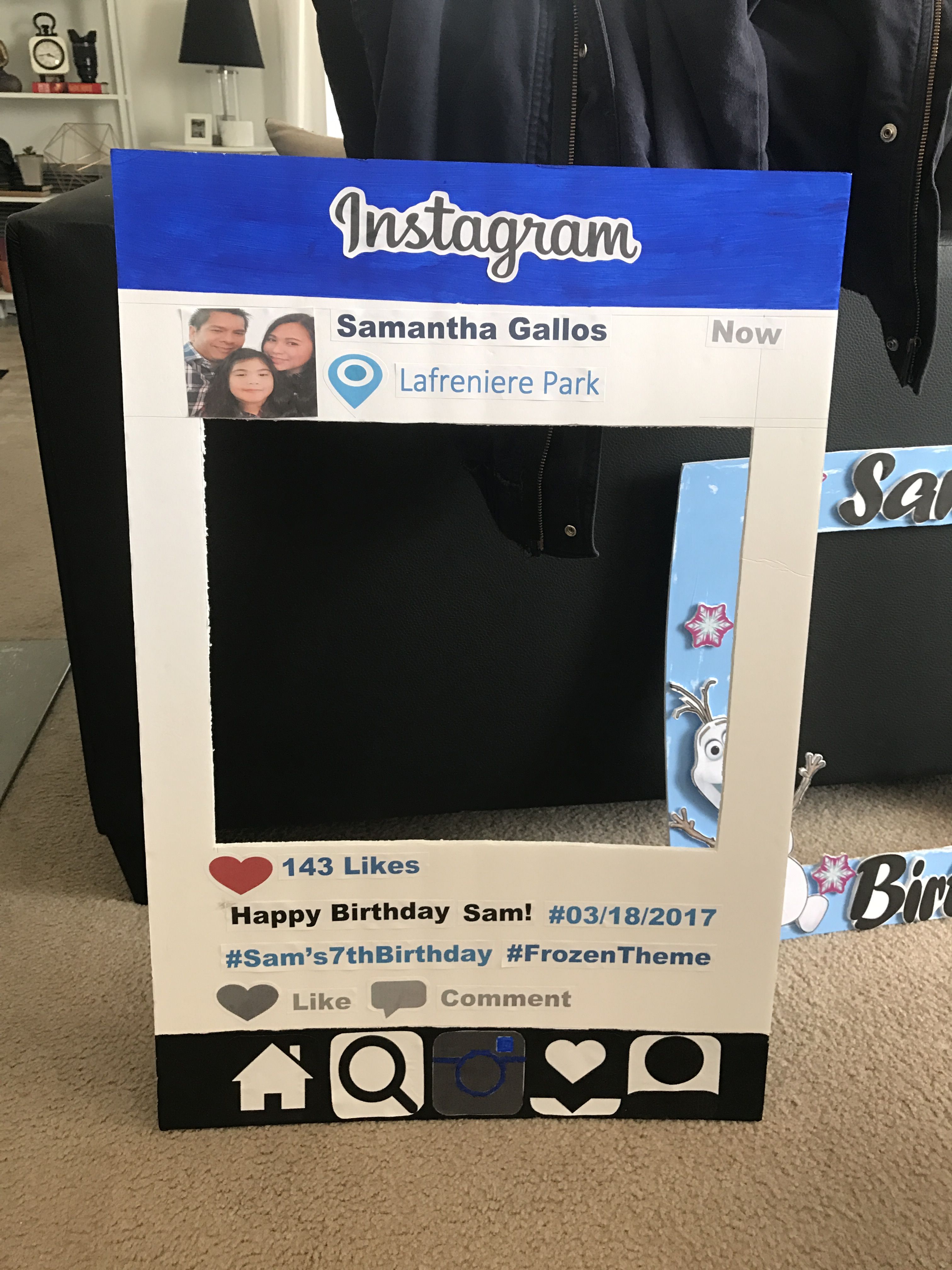 DIY Instagram Photobooth Frame Instagram Frame Photobooth, Instagram