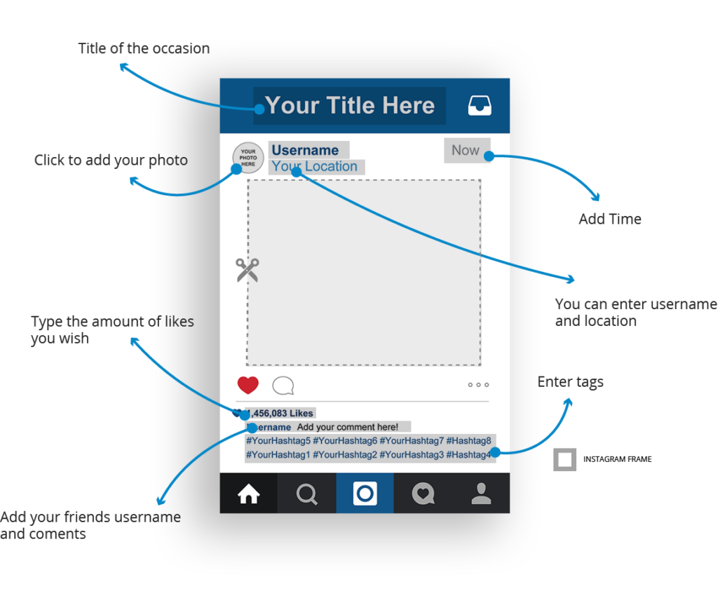 Instagram Frame Template & Photo Booth | InstaFrame | Instagram photo