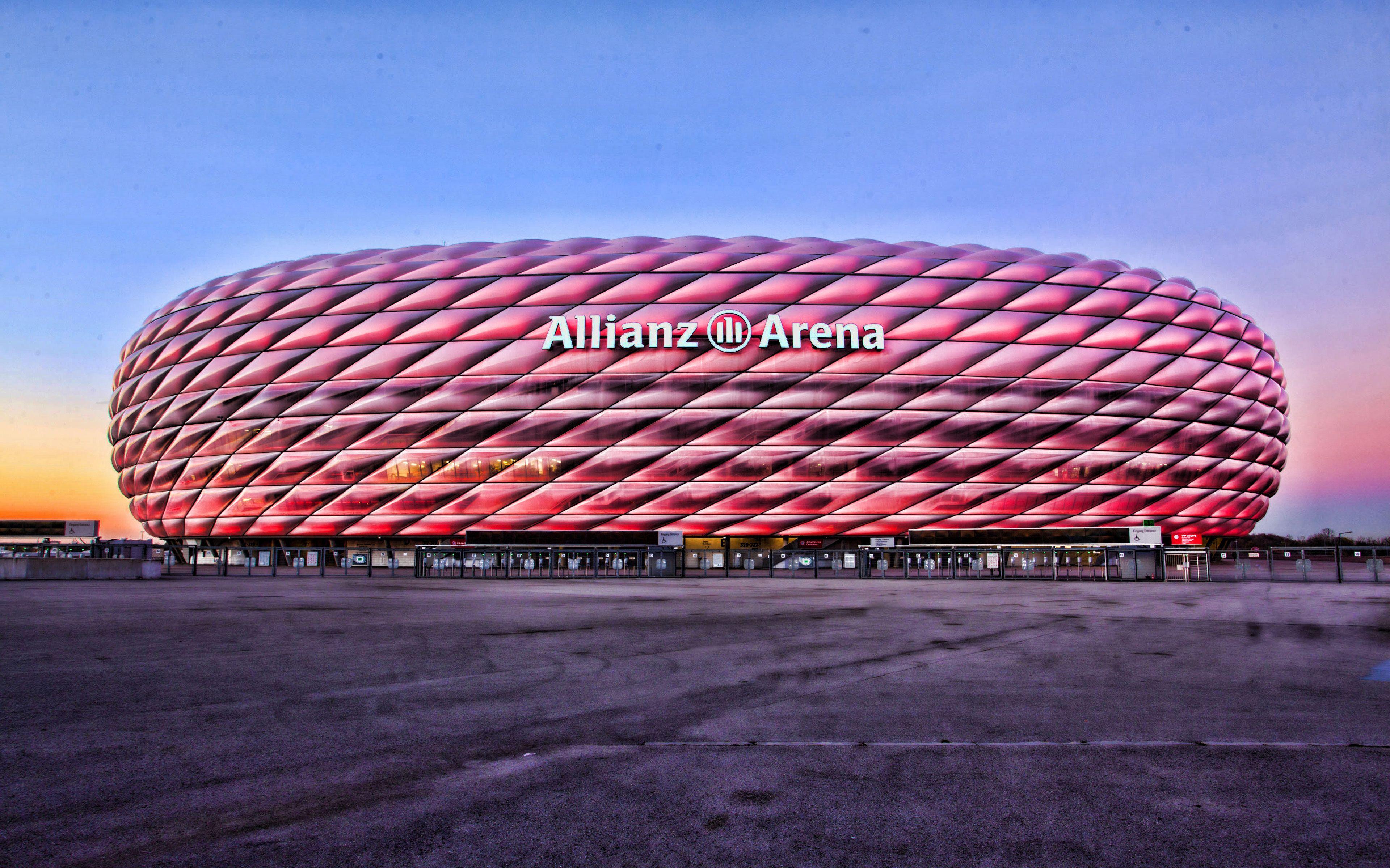 Allianz Arena Bayern Munich Wallpaper 4k Wallpaper Allianz Arena