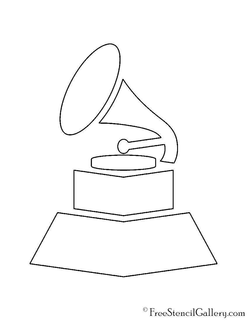 Grammy Award Stencil | Free Stencil Gallery